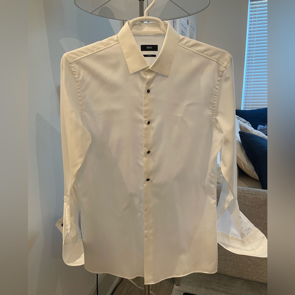 Jasper Pique Slim Fit Tuxedo Shirt